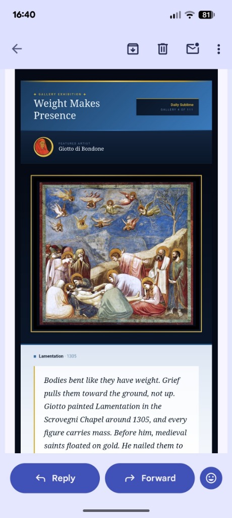 Weight Makes Presence - Giotto di Bondone